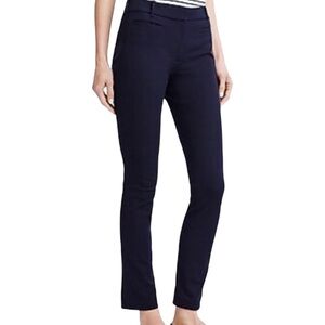 J. Crew Lexi navy slim fit pants 00 regular ponte